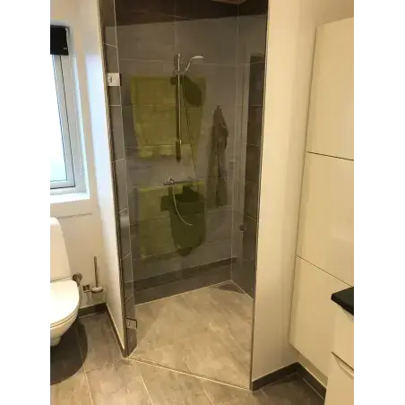 Brusedør 8 mm, B: max 1000mm x H: max 2000mm - på specialmål