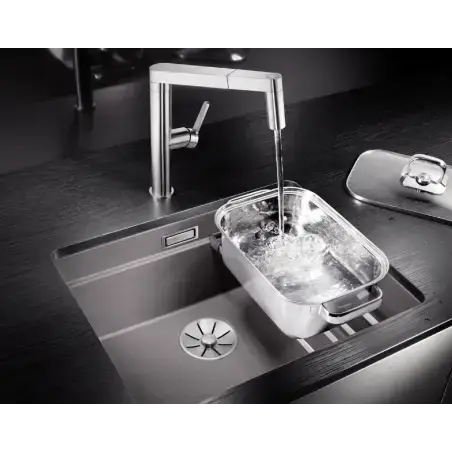 BLANCO ETAGON 500-U, 53 x 46 cm, køkkenvask i SILGRANIT - Sort