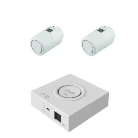 Danfoss Ally Starter Pack – gateway med 2 termostater