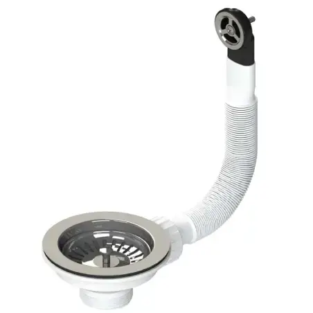 Lavabo afløbssæt i krom