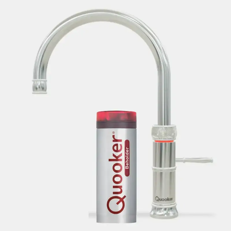 Quooker Classic Fusion Round krom, inkl. Pro3 beholder | Kogende vandhane