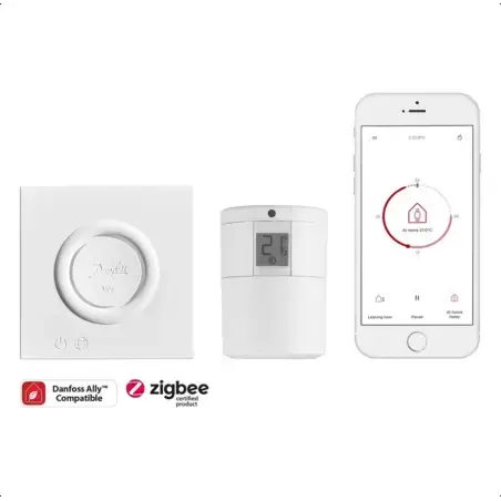 Danfoss Ally Starter Pack – gateway med 9 termostater