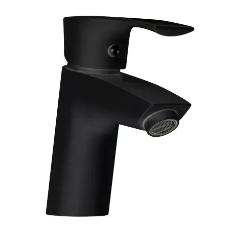 Nortiq Seattle håndvaskarmatur, uden bundventil, mat sort