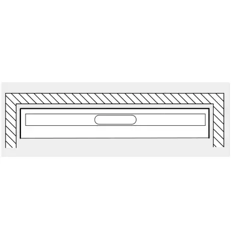 Unidrain Afløbsarmatur 1001, 800 mm, 3 vægflanger