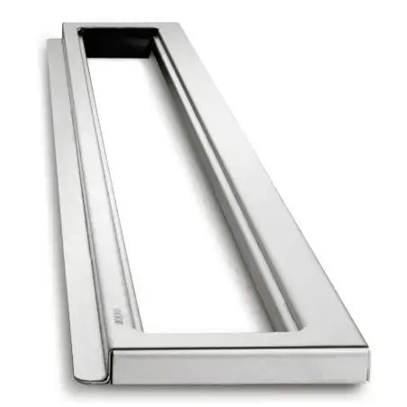 Unidran 1500 Classicline ramme 800 mm H 10 mm. Rustfrit stål/Børstet