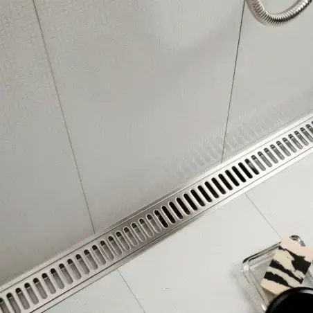 Unidran 1500 Classicline ramme 800 mm H 10 mm. Rustfrit stål/Børstet