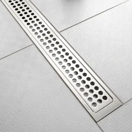 Unidrain rist Classic, 300 mm - Rustfrit stål/Børstet