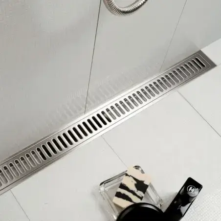 Unidrain rist Column, 700 mm - Rustfrit stål/Børstet
