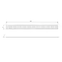 Unidrain rist Column, 700 mm - Rustfrit stål/Børstet