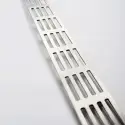 Unidrain rist Stripe, 800 mm - Rustfrit stål/Børstet