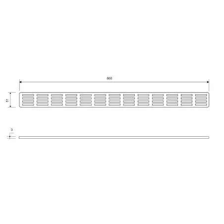 Rist Unidrain Stripe, 900 mm