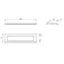 HIGHLINE RAMME 700 MM, H12MM