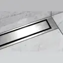 Unidrain 1910 Highline ramme, 1000 mm, højde 12 mm, Børstet stål