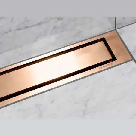 Unidrain 1916 Highline Colour ramme, 300 mm, højde 10 mm, Kobber