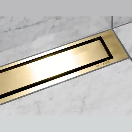 Unidrain 1915 Highline Colour ramme, 900 mm, højde 10 mm, Messing