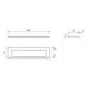 Unidrain 1917 Highline Colour ramme, 900 mm, højde 12 mm, Sort