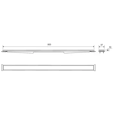 HIGHLINE CASSETTE,1000MM,H10MM