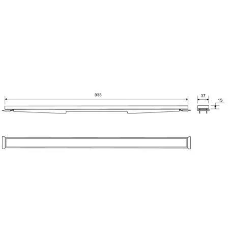 HIGHLINE CASSETTE 1000MM,H15MM