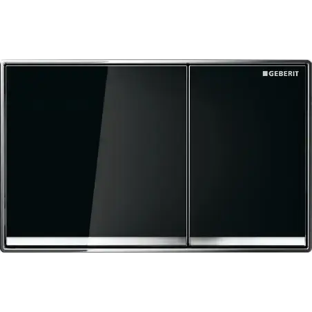 Geberit Omega 60 betjeningsplade - sort glas