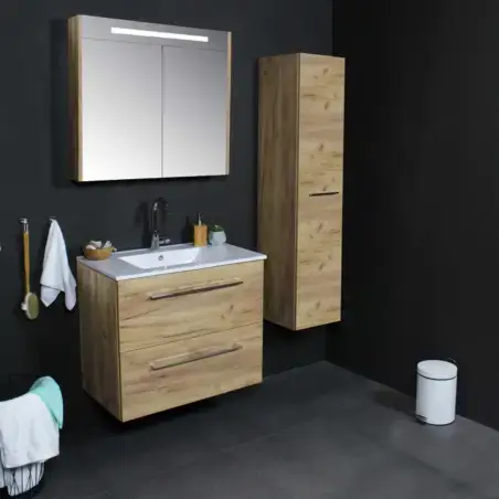 Sanibell Basicline møbelpakke, 80 x 39 cm, m/greb - whisky eg