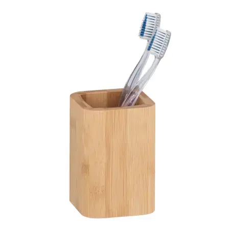 Wenko Bambusa tilbehørspakke i bambus med rustfrit stål