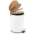 Wenko Bambusa toiletspand, bambus med hvidt finish