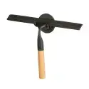 Wenko Bambusa skraber med holder, bambus med sort finish