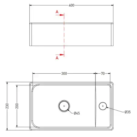 Sanibell Proline håndvask - 40 x 23 cm