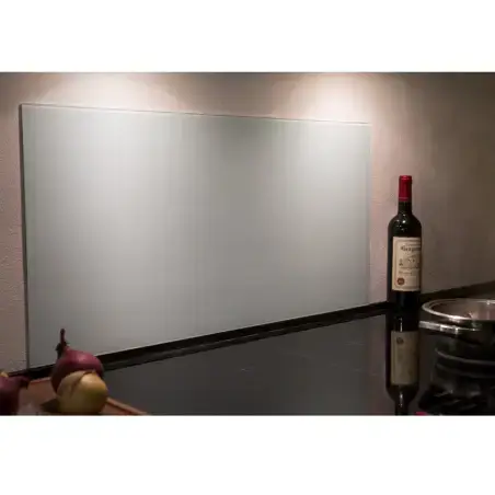 Nortiq stænkplade firkantet, 80 x 40 cm, hvid glas