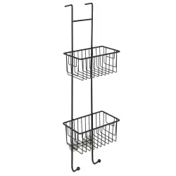 Nortiq House steel brusehylde til brusevæg, mat sort