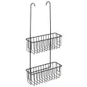 Nortiq House steel brusehylde til armaturer med 2 kurve, mat sort