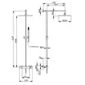 Cassøe LAGO LA37 komplet brusesystem - Messing