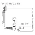 Vola A23L-19 bundventil - poleret messing natur