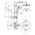 Grohe Euphoria XXL 310 Brusesystem med termostat, krom