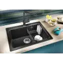 BLANCO Naya 6, 60 x 51 cm, køkkenvask i SILGRANIT - Sort