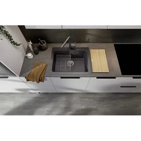 BLANCO Naya 6, 60 x 51 cm, køkkenvask i SILGRANIT - Sort