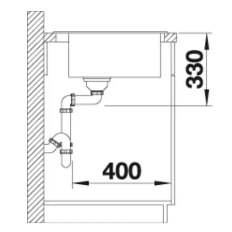 BLANCO Naya 6, 60 x 51 cm, køkkenvask i SILGRANIT - Sort