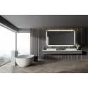 Nordic Bad Mona 1 firkantet LED-spejl med varme, 160 x 80 cm