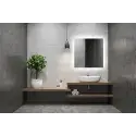 Nordic Bad Mona 1 firkantet LED-spejl med varme, 160 x 80 cm