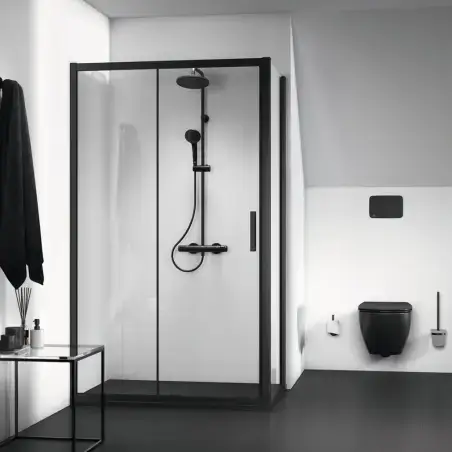 Ideal Standard Idealrain T25 Brusesystem, Ø200mm hovedbruser, Silk Black - mat sort