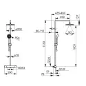 Oras Nova 7402 brusesystem komplet, krom