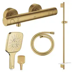 Grohe Grohtherm termostatarmatur i børstet cool sunrise (messing)