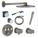 Grohe Grotherm smartcontrol, hovedbruser m/2 funktioner i børstet hard graphite