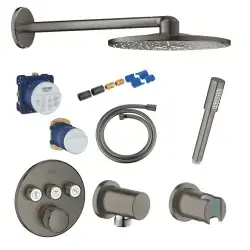 Grohe Grotherm smartcontrol, hovedbruser m/2 funktioner i børstet hard graphite