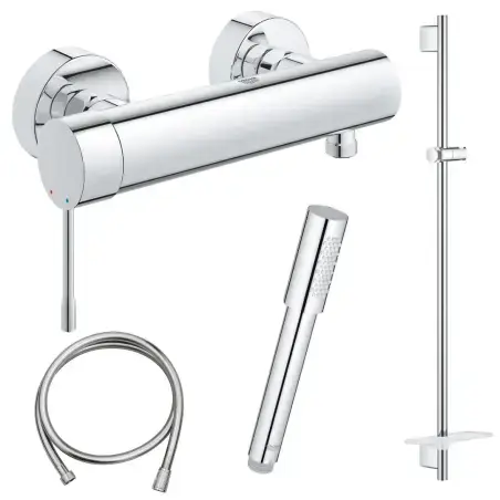 Grohe Essence New brusearmatur, kompletpakke, krom