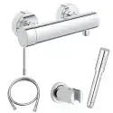 Grohe Essence New brusearmatur, m/vægholder, krom
