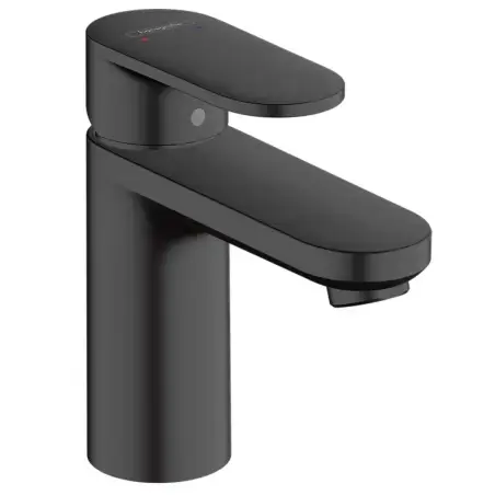 Hansgrohe Vernis Blend håndvaskarmatur 100 med løft-op ventil, mat sort