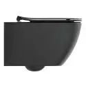 Toiletpakke m/Ideal standard Tesi toilet m/sæde, grohe cisterne og mat sort trykknap
