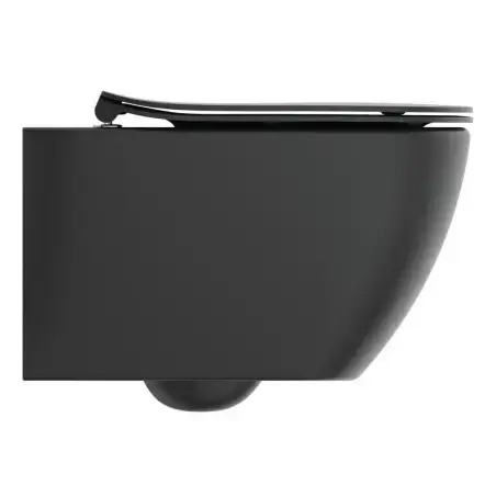 Toiletpakke m/Ideal standard Tesi toilet m/sæde, grohe cisterne og mat sort trykknap