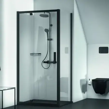 Toiletpakke m/Ideal standard Tesi toilet m/sæde, grohe cisterne og mat sort trykknap